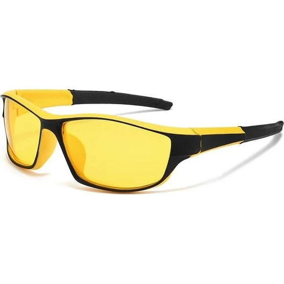 Sportscykel solbriller med TR90 ramme og TAC polariserede linser - Gul