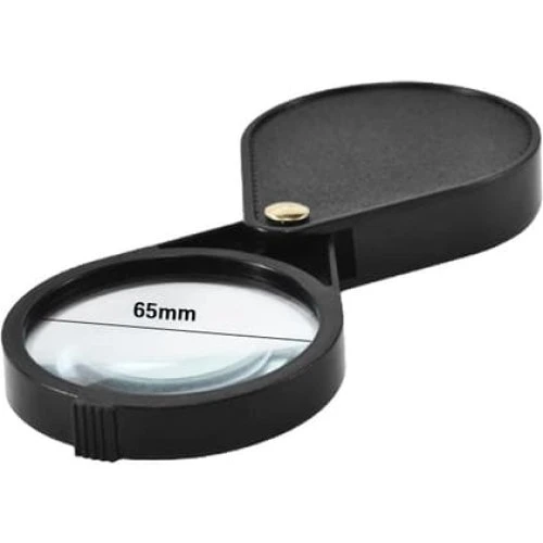Lommeforstørrelsesglas 10x - Sort
