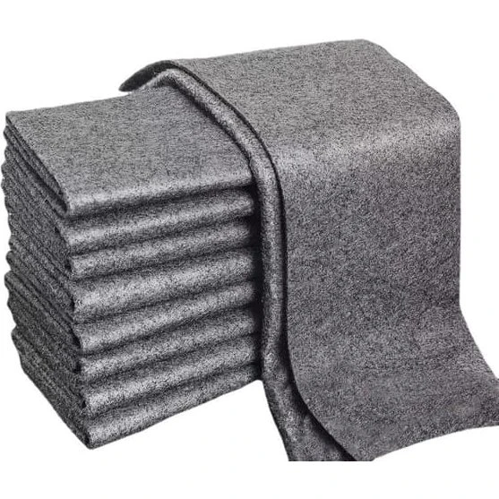 5-pak Mikrofiberklude til glasrensning, sort, 40 cm