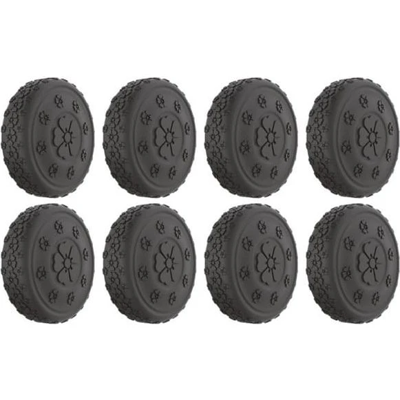 8-pak Hjulbeskyttere til Kufferter, Black Model 3