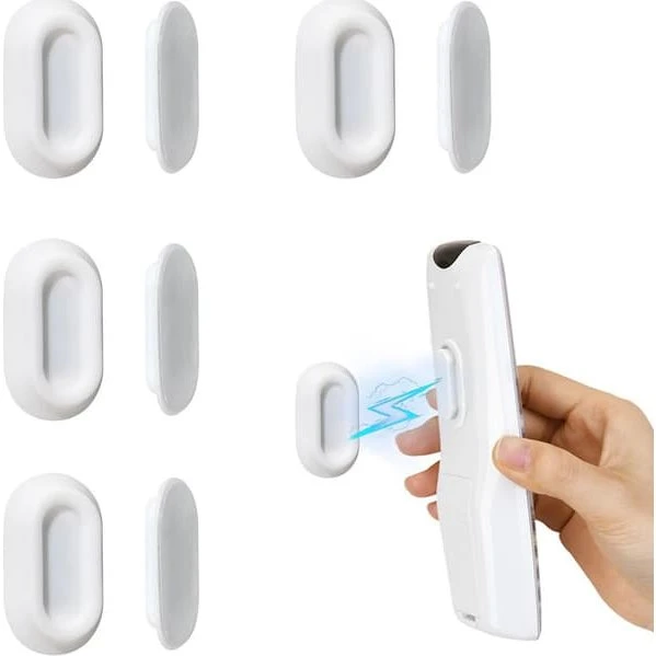 4-pak Magnetisk Silikoneholder til Fjernbetjeninger - Hvid