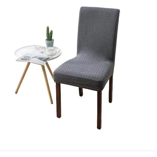 Sæt med strækstolebetræk DarkGrey - Elastisk polyester