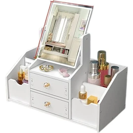 Makeup spejl med opbevaring Model 1