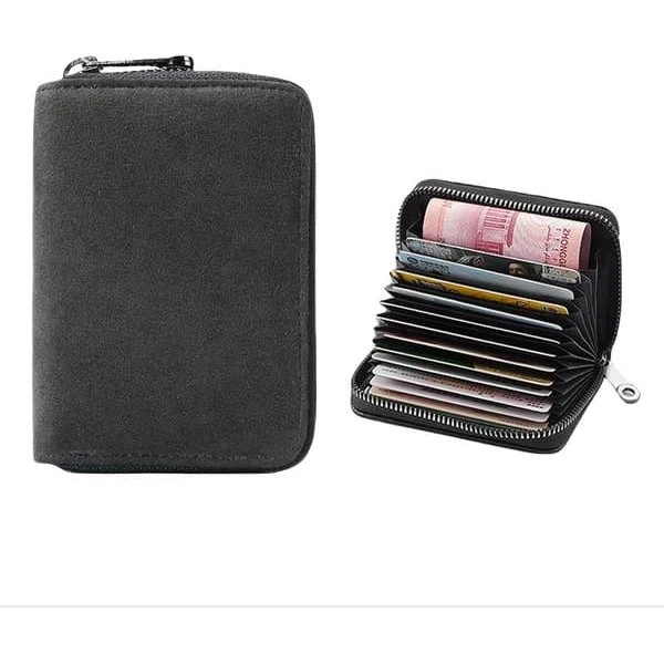 Herre kortholder med stor kapacitet - Black