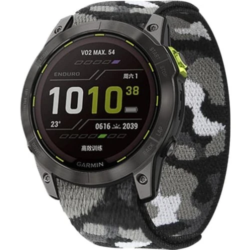 Nylon urrem til Garmin Fenix 7X/7/6/5 - 26 mm MultiColor