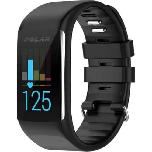 Polar Silikone udskiftningsrem til A360 A370 - Black