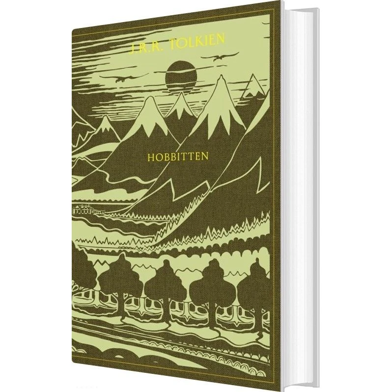 Hobbitten – J.R.R. Tolkien (hardcover, lærredsbind)