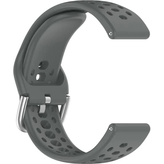 Amazfit Active 2 Band - Åndbar Silikone Sportsrem - Dark Grey