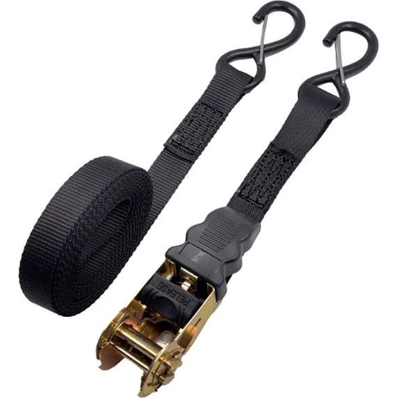 Surringsstrop med kroge, 5 m - Polyester & 45# stål