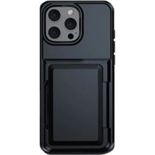 iPhone 11 Pro Beskyttelsesetui med kortholder - Sort