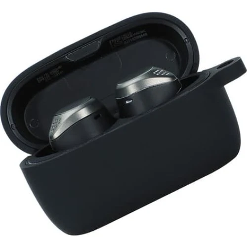 Jabra Elite 75T Etui - Blødt støddæmpende cover med nøglering, Black