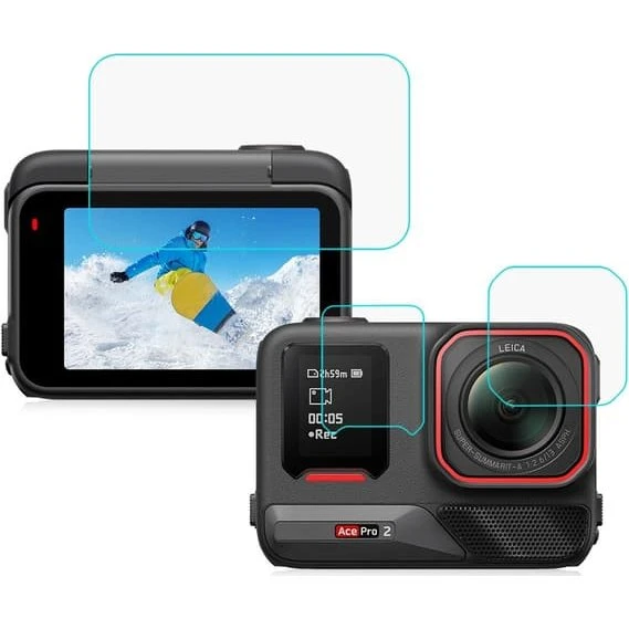 Insta360 Skærmbeskytter i hærdet glas til Ace Pro 2 (3-pack)