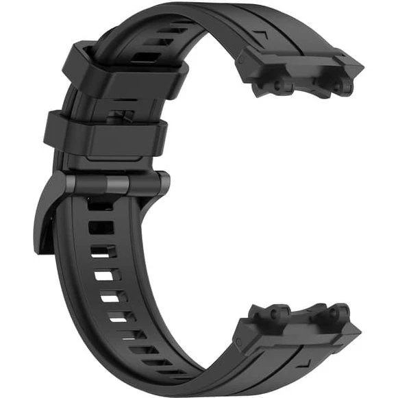 Amazfit T-Rex 2/3 Silikonerem med forstærket spænde - Sort