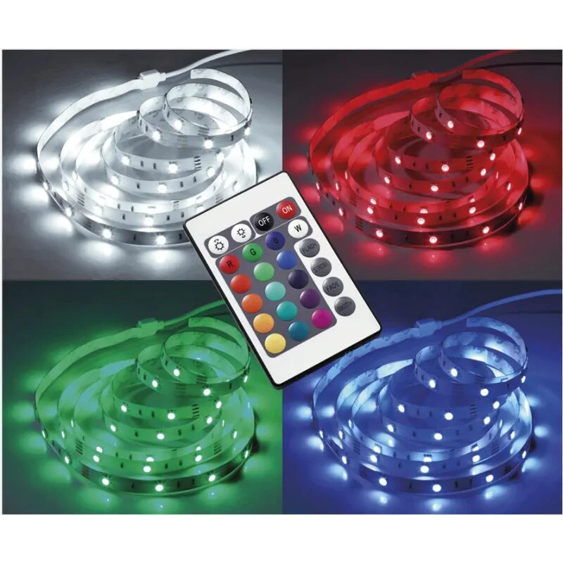 Nielsen Light LED-strip 2 m RGB, 12W inkl. fjernbetjening