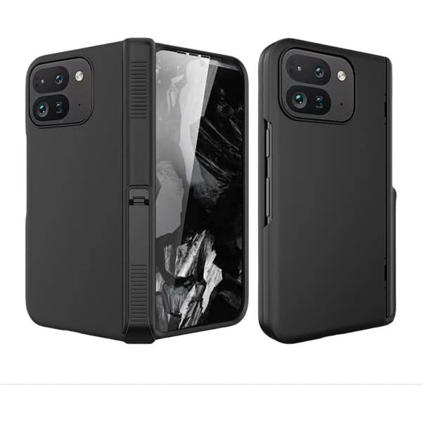 Google Pixel 9 Pro Fold Cover med Kickstand – Sort PU-læder