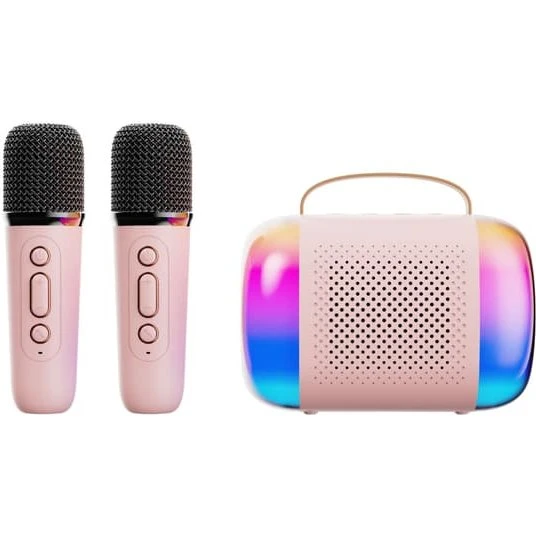 Y5 Karaoke Bluetooth-højttaler med dobbelt mikrofon