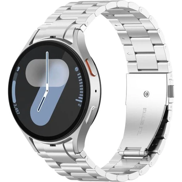 Samsung Galaxy Watch 7/FE Rem i rustfrit stål - Black