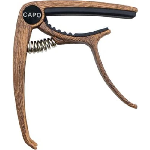 Guitar Capo i zinklegering til akustiske guitarer - Dark Wood