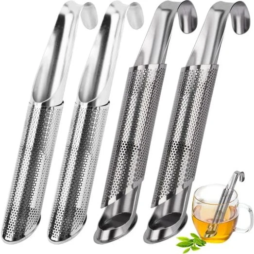Long Pipe Tea Infuser te-si, 2-pak, rustfrit stål