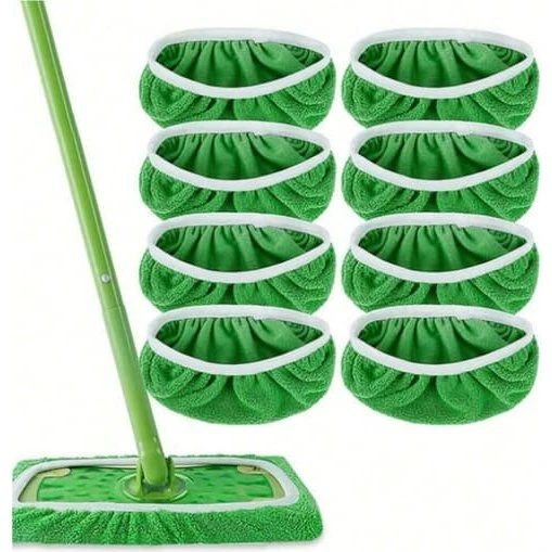 Swiffer Udskiftningsstofbetræk 8-pack M, Grøn