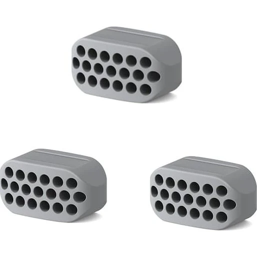Kæbe træner silikone 3-pak - Grey