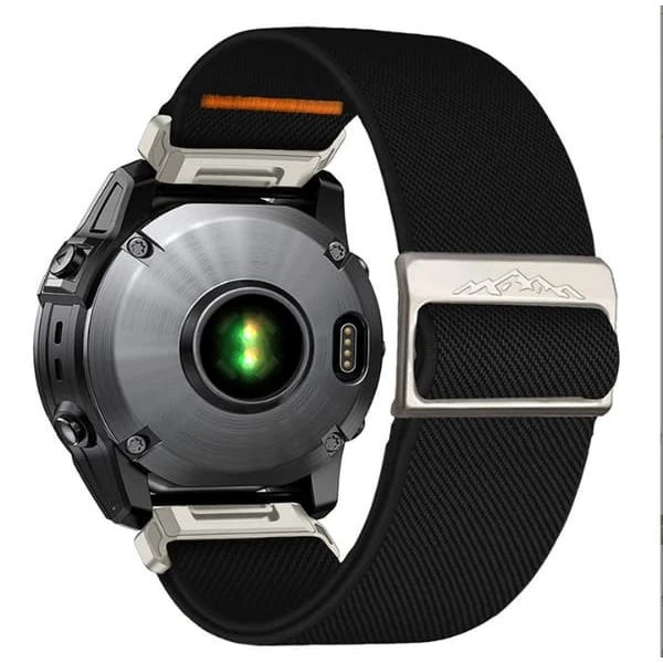 Garmin Descent MK3i Nylon Elastisk Urrem - Black 26mm