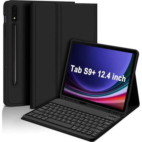 Samsung Galaxy Tab S7 FE 5G 12.4 Etui med Bluetooth-tastatur