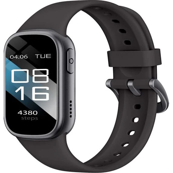 Smartwatch med Bluetooth-opkald og sundhedsovervågning, Black