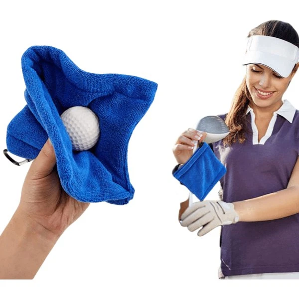 Golfbold Rengøringsklud | Mikrofiber Våffel Mønster Blue