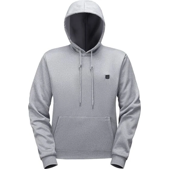 Opvarmet hættetrøje med 5 varmezoner, Grey, XXL