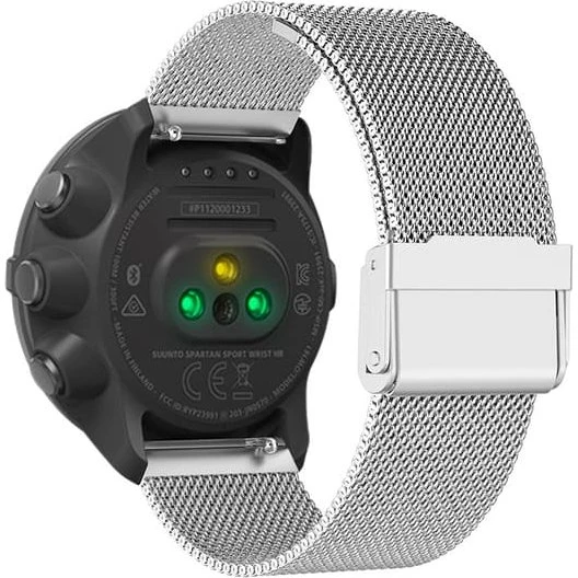 Suunto urrem i rustfrit stål til 9 Baro/7/d5/Spartan - Silver 24 mm