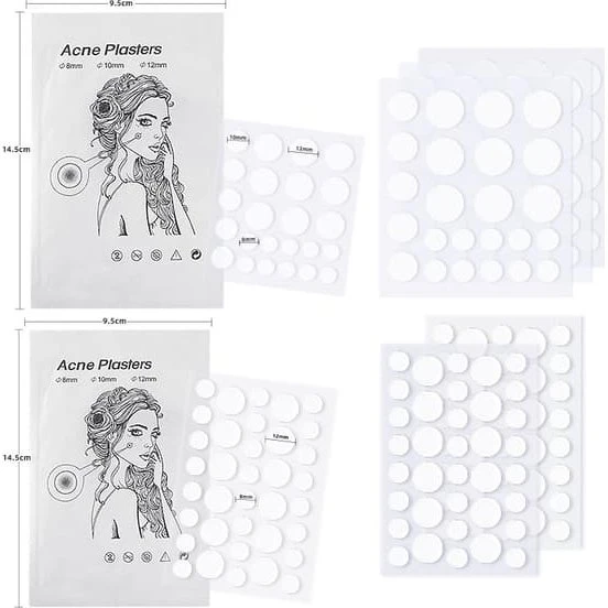 Usynlige hydrokolloid akneplaster – 24 stk.
