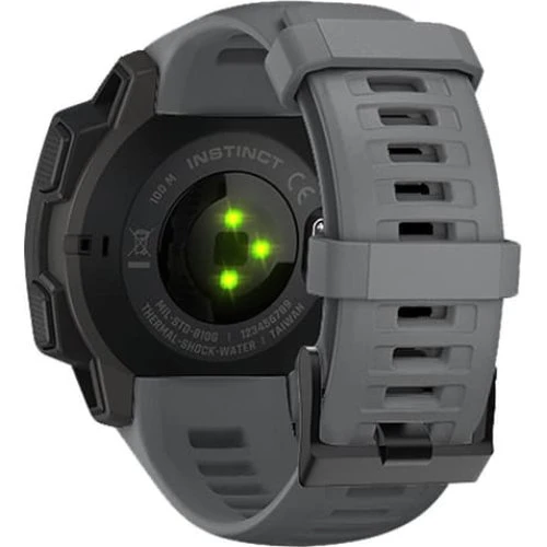 Garmin Silikonearmbånd til Instinct, Esports & Solar - Grey