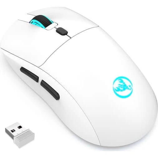 Trådløs mus - Genopladelig 2.4G White