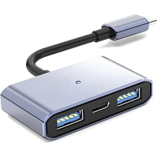 USB-C til Dual USB 2.0 + Opladningsadapterkabel