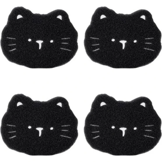 4-pak Vaskemaskine Fnugfjerner - Wavy Cat Shape