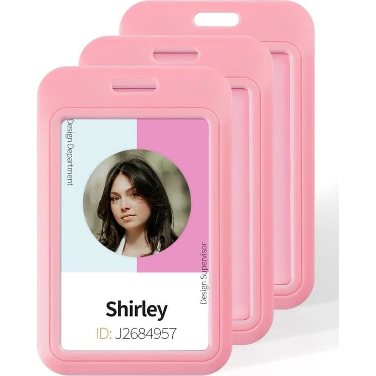 ID-kortholder med snor - Pink