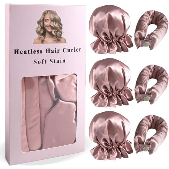 Varmefrit hårkrøllebåndssæt, Pink