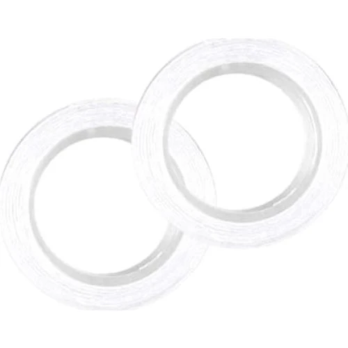 Dobbeltsidet modetape Transparent 1.6x500 cm (2 stk)