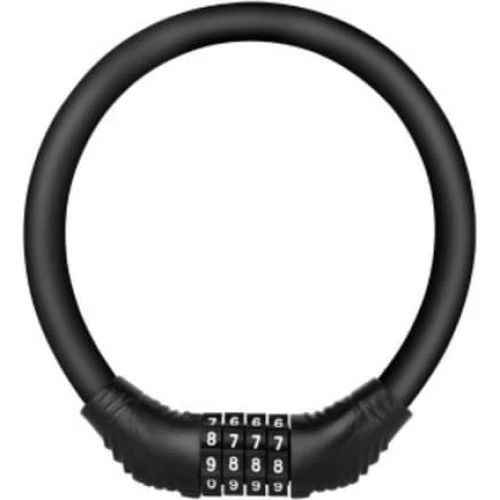 Cykellås kabellås med kode, Black