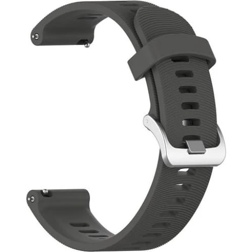 Garmin Forerunner 245 Urrem i Silikone - Grå - 20 mm