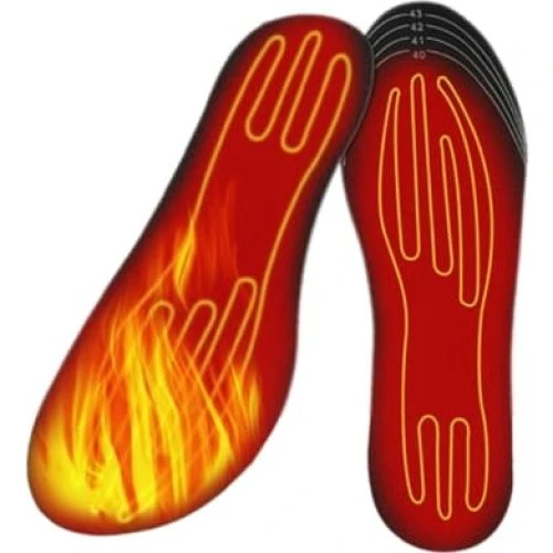 Opvarmede indlægssåler med temperaturkontrol, Black, 35-41