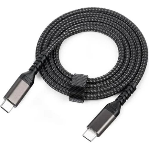 USB-C til USB-C Kabel 100W PD 5A - 2m Sort