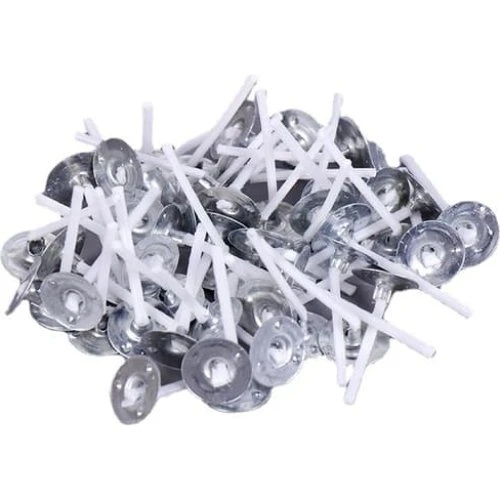 Lysvæger til fyrfadslys, hvid, 2,6 cm (100-pak)