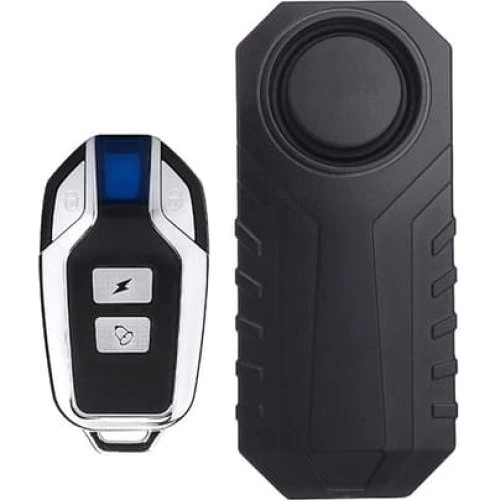Cykelalarm med fjernbetjening 113 dB - Black