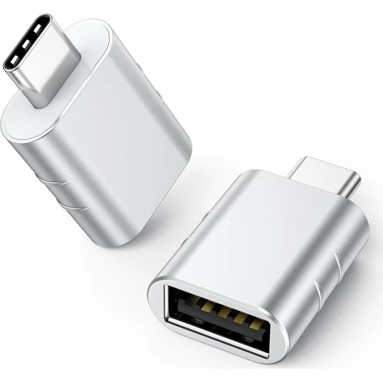 USB 3.2 til USB-C OTG-adapter 10 Gbps - Silver