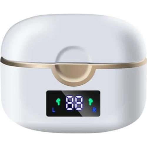 Trådløse Bluetooth 5.0 Dobbelt Dynamic Speaker Høretelefoner - White