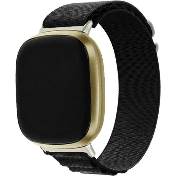 Urrem Nylon Black til Fitbit Versa 3