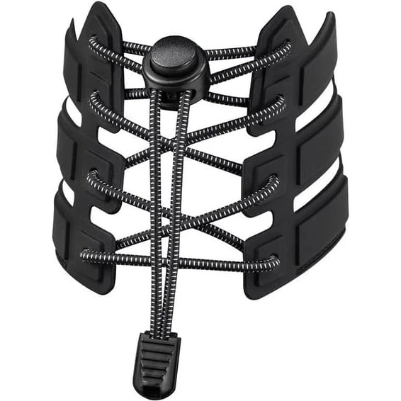 Bindingsfri elastiske snørebånd 110 cm - Black