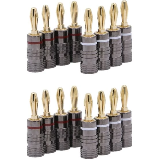 Bananstik forgyldt 4 mm - 8-pak / 16-pak